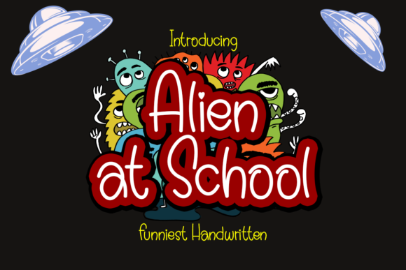 Alien at School: A Friendly Display Font for Digital Branding