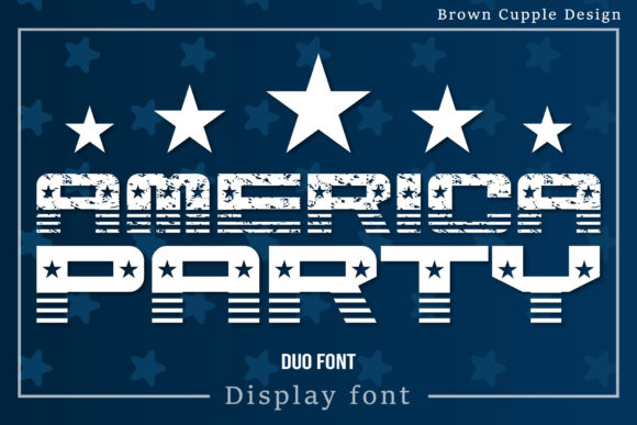 America Party: A Display Font with Editorial Confidence