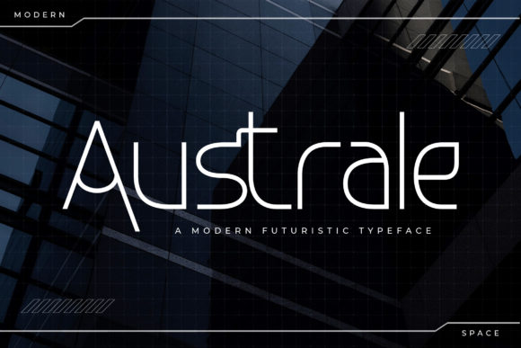 Australe: A Futuristic Display Font for Polished Brand Visuals