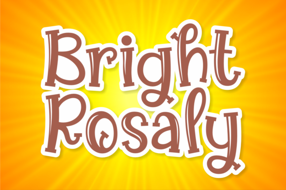Bright Rosaly: A Playful Display Font That Cuts Through the Feed