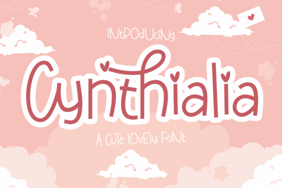 Cynthialia: A Delicate Display Font for Romantic Digital Moments