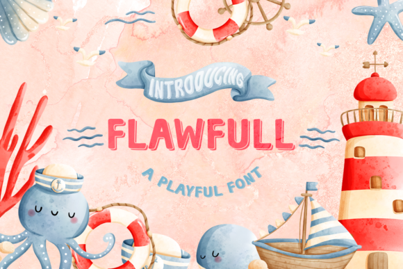 Flawfull: A Playful Display Font That Elevates Small Business Branding