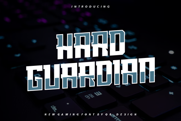 Hard Guardian: A Bold Display Font That Means Business