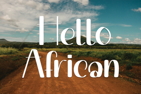 Hello African Display Font for Handmade Creators
