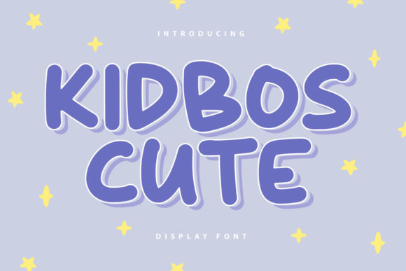 Kidbos Cute: A Playful Display Font for Handmade Brands