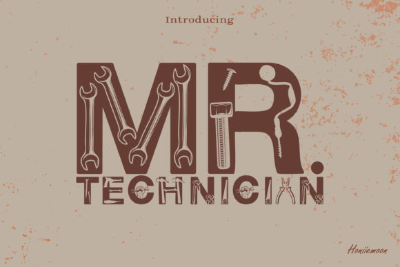 Mr Technician: A Bold Display Font for Modern Brand Identity