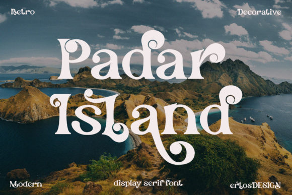 Padar Island Font: Charming Display Type for Handmade Labels & Printables
