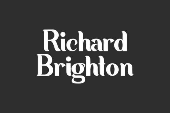 Richard Brighton: A Bold Display Font for Handmade Charm