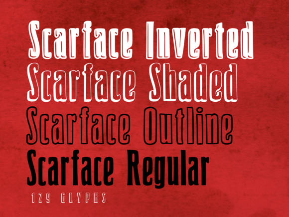 Scarface: A Bold Display Font That Makes Your Brand Instantly Memorable