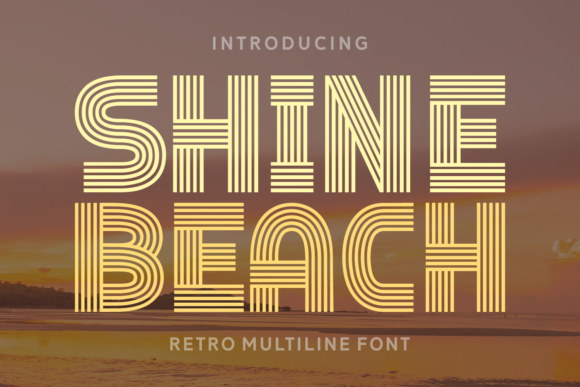 Shine Beach: A Retro-Futuristic Display Font for Scroll-Stopping Campaigns