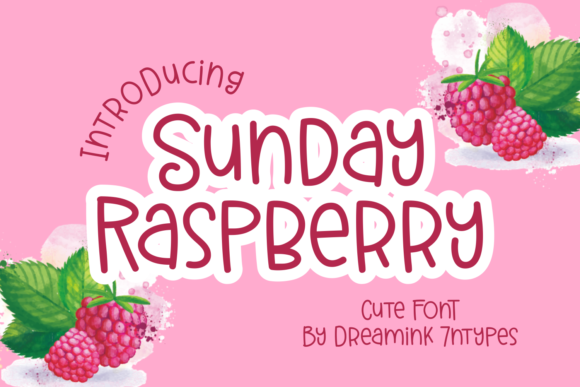 Sunday Raspberry: A Display Font That Feels Like Handmade Magic