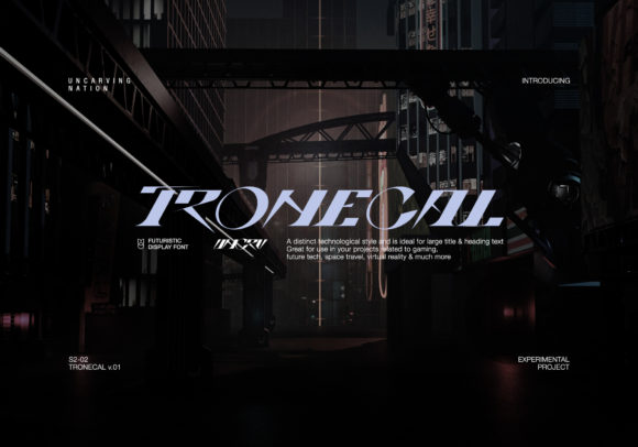 Tronecal: A Display Font That Elevates Digital Branding