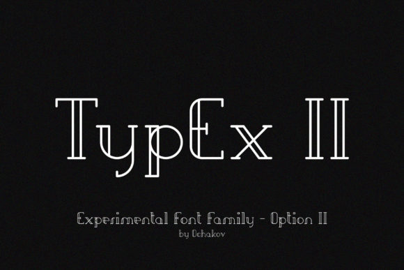 TypEx II: A Display Font That Makes Handmade Products Shine