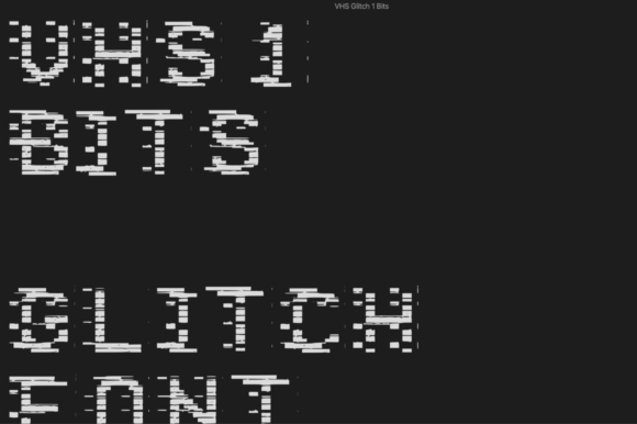 VHS 1 Bits: A Glitched Display Font That Cuts Through the Feed