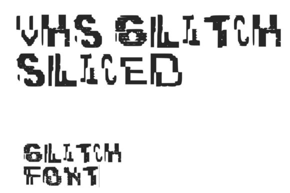 VHS Glitch 3 Sliced: A Display Font That Feels Like Rewound Tape