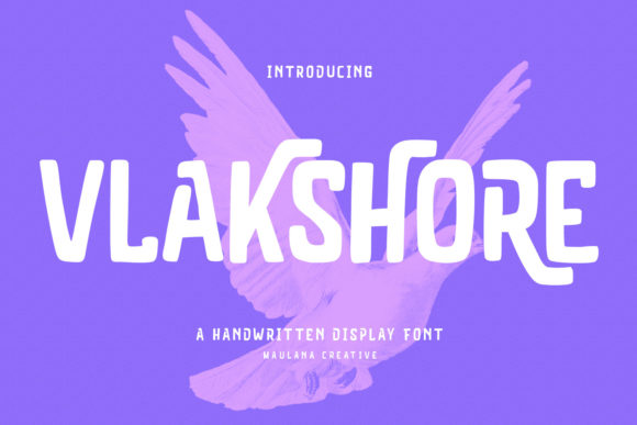 Vlakshore: A Handwritten Display Font with Quiet Confidence
