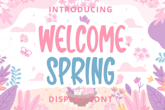 Welcome Spring Font: A Display Typeface for Bright, Clear Campaign Moments